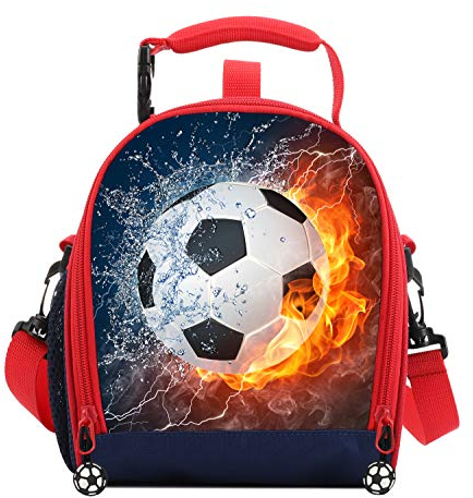 Kids Lunch Box For Boys Resuable Multi Convertible Insulated Thermal Boys Lunch Bags Tote With Shoulder Strap Lunch Box Backpack Sandwich Snack Bags Girls For School 3D Basketball Lunch Bags For Kids