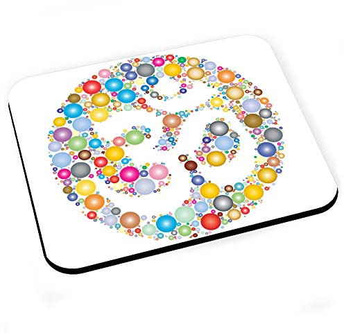 Fabulous Tapis de Souris Aum Om Billes de Couleurs Meditation Inde