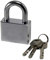 EUROXANTY Candado de Seguridad de llave | Cerradura de Acero Cromado | Arco Anti-Corte de Acero Cementado Cromado | 3 Llaves | Gran Dureza y Fiabilidad | 1 Candado de 50 mm