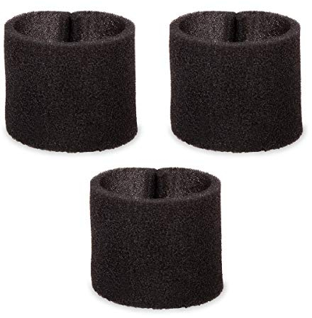 VONROC Schaumstofffilter-Set für VC502AC Allessauger – 3 Stück – Geeignet für das Nasssaugen