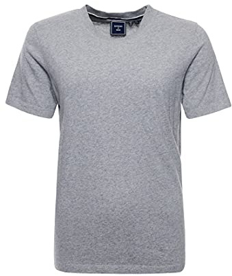 Superdry Damen Vintage Logo EMB Tee T-Shirt, Grau Marl, L