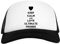 Keep Calm and Love Ultimate Frisbee Weiß Schwarz Unisex Baseball Cap White Black