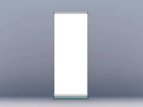 Oedim Weißes Chrom-Rollen, 85 x 200 cm, Druck inklusive maximaler Druckqualität, Anti-Kurven, Werbeaufsteller