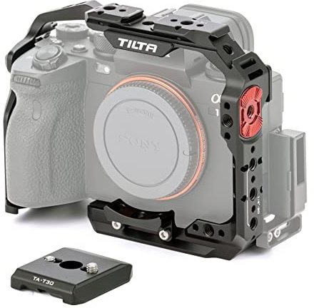 TILTA TA-T30-FCC-B-2 Camera Cage für Sony A7M4 A7 IV Alpha A1 A9 II Alpha 7 IV Kamera Käfig Support (Black)
