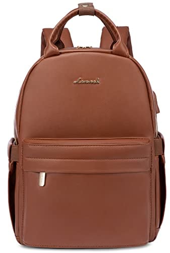 LOVEVOOK Kleiner Leder Rucksack Damen Klein Cityrucksack Handtasche 2 in 1 Wasserdicht Tagesrucksack Mini Backpack Women Elegant Casual Daypack für Reise Freizeit Einkauf Arbeit