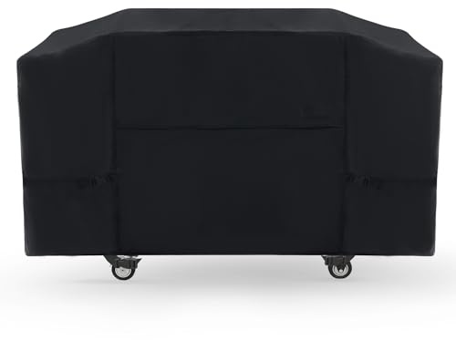 NettyPro Grillabdeckung für Blackstone mit ca. 71 cm Grillplatte, wasserdichte, UV-beständige Abdeckung für Gasgrill mit 2 Brennern und Grillplatte, schwarz