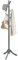 COSTWAY Porte Manteaux en Bois 8 Crochets, Portant à Vêtement sur Pied, Hauteur Réglable 138/175cm, Porte-Manteau pour Entrée, Chambre, Dortoir, Appartement (Gris)
