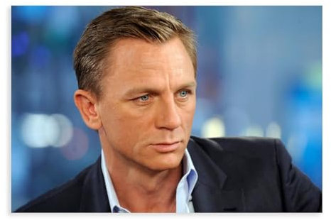 Daniel Craig Poster auf Leinwand, Schlafzimmer, Dekoration, Sport, Landschaft, Büro, Raumdekoration, Geschenk, ungerahmt, 30 x 45 cm