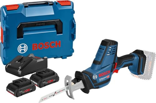 Scie sabre 18V GSA 18 V LI C + 2 batteries ProCore 4Ah + chargeur en coffret L Boxx BOSCH 06016A500Q