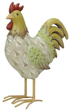 Generisch Osterdeko Huhn Henne gelb - grün 24,5 cm hoch Deko Ostern Frühling