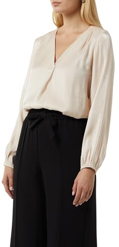Comma Schimmernde Bluse mit Faltendetails
