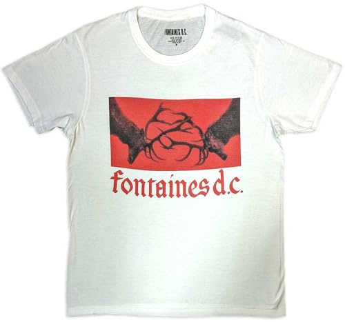 Fontaines D C Gothic Band Logo T Shirt Size M
