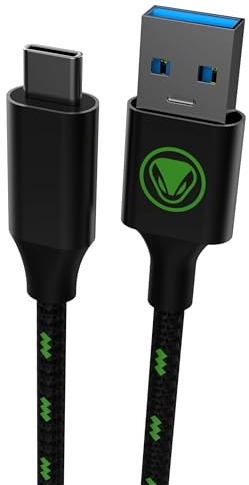 snakebyte USB 3.2 CHARGE & DATA CABLE X - lizensiertes Lade- & Datenkabel, ultra-schnelle 10 Gbits/s Übertragungsrate, Schnellladung von Xbox Controllern, 2 Meter Kabellänge, 5 Jahre Garantie