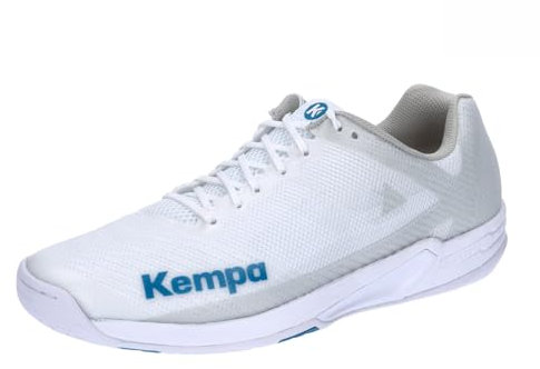 Kempa Unisex Wing 2.0 Sport-Schuhe, weiß/deep blau, 44.5 EU