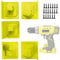 NZWBSHSSP 5 Pack Tool Holder Battery Holder Wall Mounted Tool Battery Dock Holder for 18V Battery Power Tool Holder with Screws for Workshop Garage Power Tool Organizer