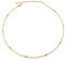 Aleasha Gelb kleine Citrin-Halskette Damen 2mm Boho Strand Kette Edelstahl Gelb Edelstein 45cm Handgefertigt Choker Schmuck Geschenk