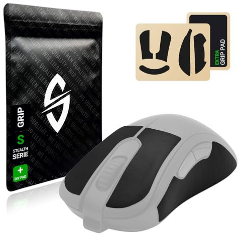 SensoryBoost Grip Tape pour BenQ Zowie EC3-CW – Ruban antidérapant (+ Grip Pad), Ultra-Mince (0,5 mm), Absorbant la Transpiration, sans résidus – Accessoire Souris