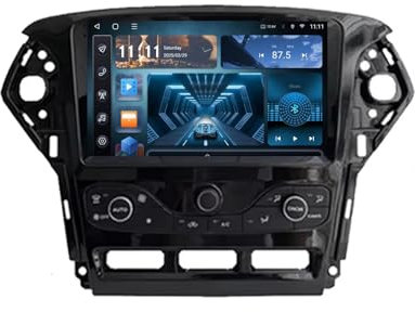 Android 13 Car Radio 9 Pulgadas Pantalla táctil para Ford Mondeo MK4 2007-2014 Multimedia Pantalla Coche con Navegación GPS Navigation BT Radio RDS USB FM Cámara Trasera(C1 2+32G)