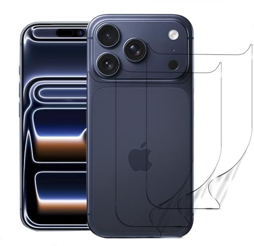 Cfyywqf Schutzfolie Rückseite Entspiegelt für iPhone 17 Pro