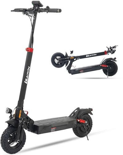 E-Scooter mit Straßenzulassung für Erwachsene | 10 Zoll Elektroroller 60km, 500W | Klappbarer E-Roller mit Scheibenbremse & Blinker | Für Stadt & Alltag, Schwarz