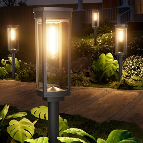 TRANSGUANG High quality solar path lights, 12 Stück, Warmweiß, IP65 | Für Garten und Wege, Solar Gartenleuchten wasserdicht mit Auto Ein/Aus, 22–24 Std. Laufzeit für längere Wege und Gartenränder
