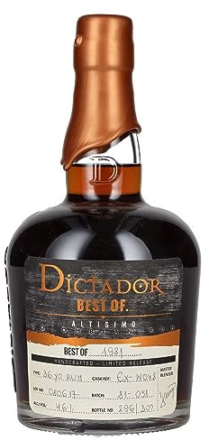 Dictador BEST OF 1981 ALTISIMO Colombian Rum Limited Release (1 x 0.7 l)