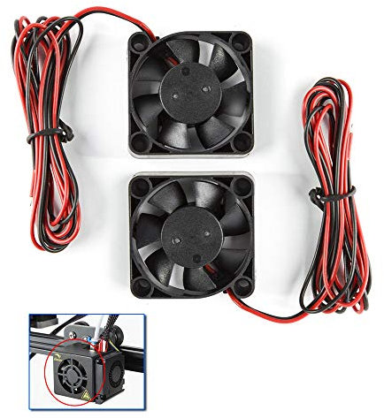 Creality Original Ender 3 Nozzle Fan DC BRUSHLESS PD04010MS4 DC 24V 0.10A Cooling Fan 40mmx40mmx10mm 4010 Sleeve Bearing for 3D Printer