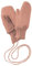 Disana WALK-HANDSCHUHE Baby & Kinder - 100% Bio-Merino, Wollwalk – wetterfest & super warm - unisex in 3 Größen - nachhaltig & fair – mit Strickkordel verbunden - made in Germany | Rosé Gr. 2