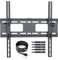 TV Wandhalterung für 26-52 Zoll (ca. 66-132cm) Flach & Curved LCD LED OLED Fernseher & TFT Monitor | Neigbar | Wand Halter Fernseher Halterung | VESA 200x200-400x400 | Schwarz