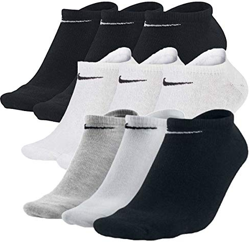 Nike 9 Paar Sneaker Socken No Show Füßlinge schwarz / weiß / Mehrfarbig