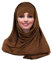 YOFASEN Slouchy Muslimischer Hut - Frauen Islamische Schals Schönes Hijab Beanie Mützen Schal Kopftuch, Kaffee, One size
