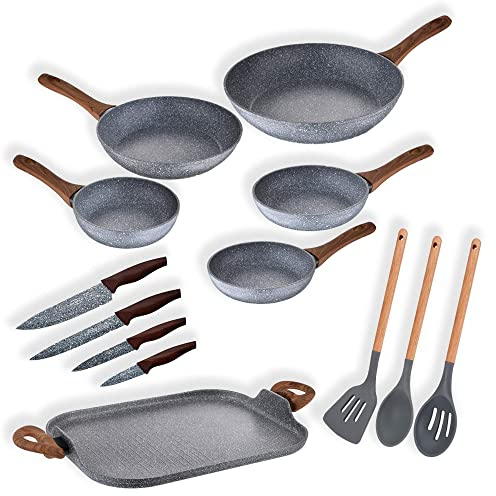 Pack 6 sartenes + utensilios de cocina SAN IGNACIO Daimiel