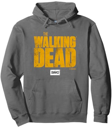 AMC The Walking Dead Logo Sweat à Capuche Noir Unisex Adulte Mixte Sweatshirt Hooded Sweatshirt S