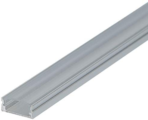 SET: LED Profil 100cm für Streifen, Aluminium Profile + Abdeckung (Transparent) LT4