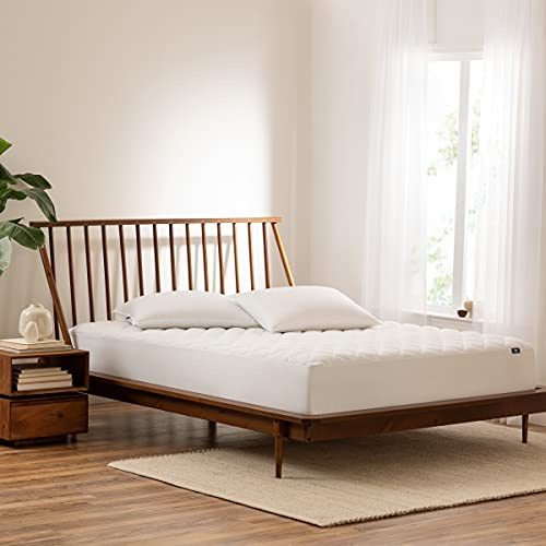 SERTA Power Clean Triple Action Quilted Soft Waterproof Mattress Pad Protector, Moisture Wicking Protection with 15 Deep Pocket, Twin XL, White