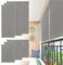 LARS360 - Store extérieur vertical - Protection solaire, brise-vue - Imperméable - Pour terrasse, balcon - Gris - 140 x 140 cm