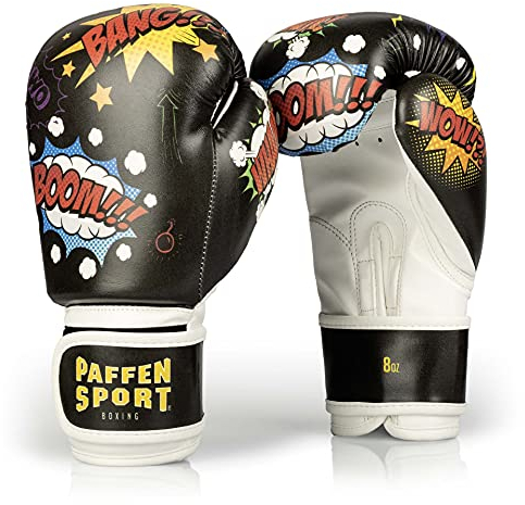 Kids Comic Boxhandschuhe Unzen: 6 Farbe: schwarz