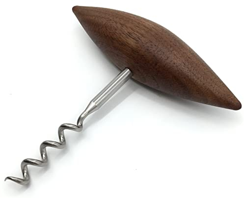 Sacacorchos prémium con mango de madera de nogal, fabricado en Alemania.