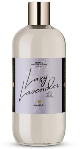 Lavayette Premium-Wäscheparfüm - Lazy Lavender/Lavendel - Duft für Kleidung, Bettwäsche, Leinen, Bettwäsche - Geruchsentferner, Wäscheduft - Geeignet für Handwäsche & Waschmaschine - 500 ml