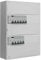 Tableau 2 rangées pré-équipé 1 inter. diff. 63A + 1 inter. diff. 40A + 9 disjoncteurs