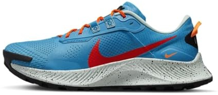 NIKE Pegasus Trail 3 Men's Trainers Sneakers Trail Running Shoes DA8697 (Laser Blue/Mint Foam/Black/Habanero RED 400), 7 UK