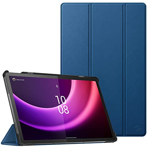 FINTIE Coque pour Lenovo Tab P11 (2nd Gen) (TB350) 11.5 Pouces 2022, Etui à Rabat Pliable Housse Rigide et Fine Légère, Protection pour Tablette Lenovo Tab P11 2ème Génération, Bleu Marine