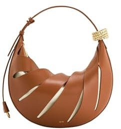 JW PEI Damen Jana Schultertasche - Mit Ausstanzungen Braun