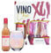 Rose Wine Birthday Gifts for Women - Vino Chic Barefoot Wine 187ml & Iridescent Stemless Glass Gift Sets for Women Birthday Gifts, Christmas Gifts for Her, Stocking Fillers