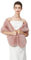 BEAUTELICATE Châle Étole en Fausse Fourrure Écharpe Boléro De Femme Mariage Hiver sur Robe de Soirée Mariée Cérémonie Fête Demoiselle d'honneur (Taille Unique, Amélioré - Rose Pêche)