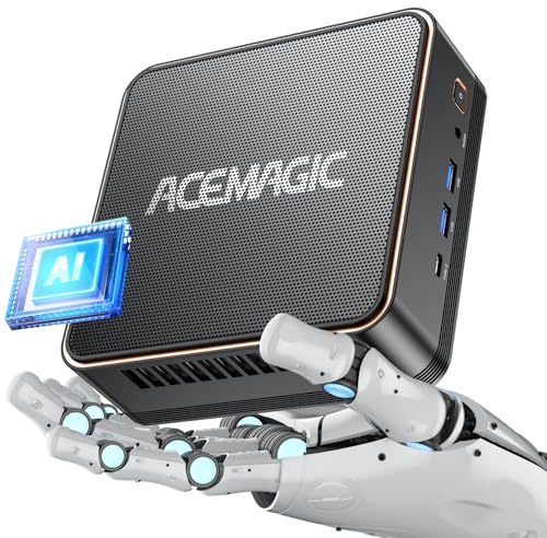 ACEMAGIC F2A AI Mini PC Gamer, Ιntel Ultra 7 155H (16C/22T, jusqu'à 4,8 GHz), Ιntel AI Boost NPU, Ιntel Arc Graphics, 32 Go DDR5 1 to SSD NVME Micro Ordinateur avec WiFi7 |BT 5.4