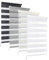 Doppelrollo DuoRollo Klemmfix ohne Bohren Seitenzug Fenster Rollo anthrazit B 105cm (101cm Stoffbreite) x H 150 cm