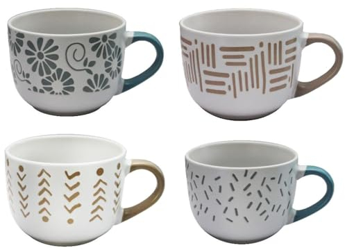 BORELLA SRL 1 Pezzo Tazzone Tazza Latte Jumbo Penny 4 Modelli