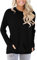 onlypuff Damen-Sweatshirt mit Taschen, lockere Passform, C C Schwarz, XX-Large