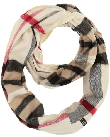 FRAAS Cashmink Loop Schal 56 x 70 cm - Weicher als Kaschmir - Made in Germany - Karierter Schlauch-Schal für Damen
